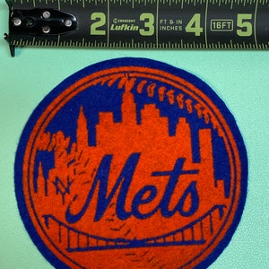 1960&#39;s NY New York Mets MINI pennant patch baseball mlb vintage 5 inches skyline