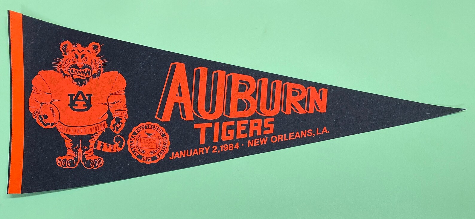 1984 Vintage Auburn Tigers Alabama College University Pennant - Etsy