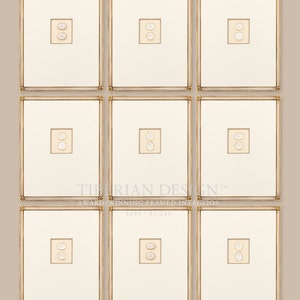 Set of Nine Award Winning Tiberian Framed Intaglios - Double Intaglio