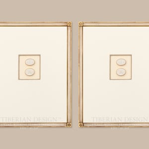 Pair of Award Winning Tiberian Framed Intaglios - Double Intaglio