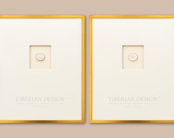 A Pair of Award Winning Framed Intaglios:  Single Intaglio with  Neo-Classical Framing, 18 3/4&quot; x 23&quot;
