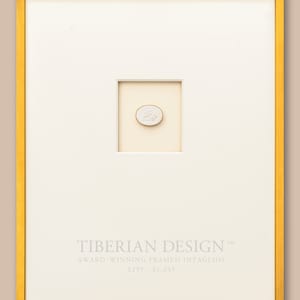 Award Winning Framed Intaglios: Single Intaglio with Neo-Classical Frame, 18 3/4&quot; x 23&quot;