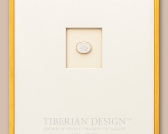 Award Winning Framed Intaglios: Single Intaglio with Neo-Classical Frame, 18 3/4&quot; x 23&quot;