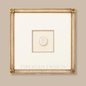 Award Winning Framed Intaglios: Single Intaglio with Tiberian Signature Frame, 14 1/2&quot; x 14 1/2&quot;