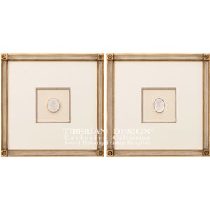 A Pair of Award Winning Framed Intaglios: Single Intaglio with Tiberian Signature Frame, 14 1/2&quot; x 14 1/2&quot;