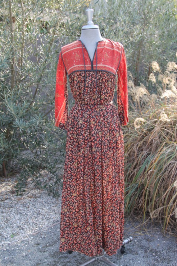 vintage amazing Ramona Rull indian cotton gauze lo