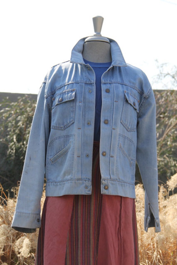 vintage beautiful rare 60s denim jacket