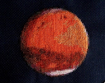 Mars Cross Stitch Pattern Instant Download PDF