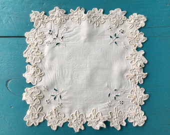 Small Embroidered Square, Doily?