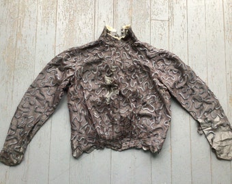 Very Scrappy Antique Bodice, Early 1900s, AS IS