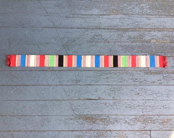 Antique, Narrow Silk Sash 19thc