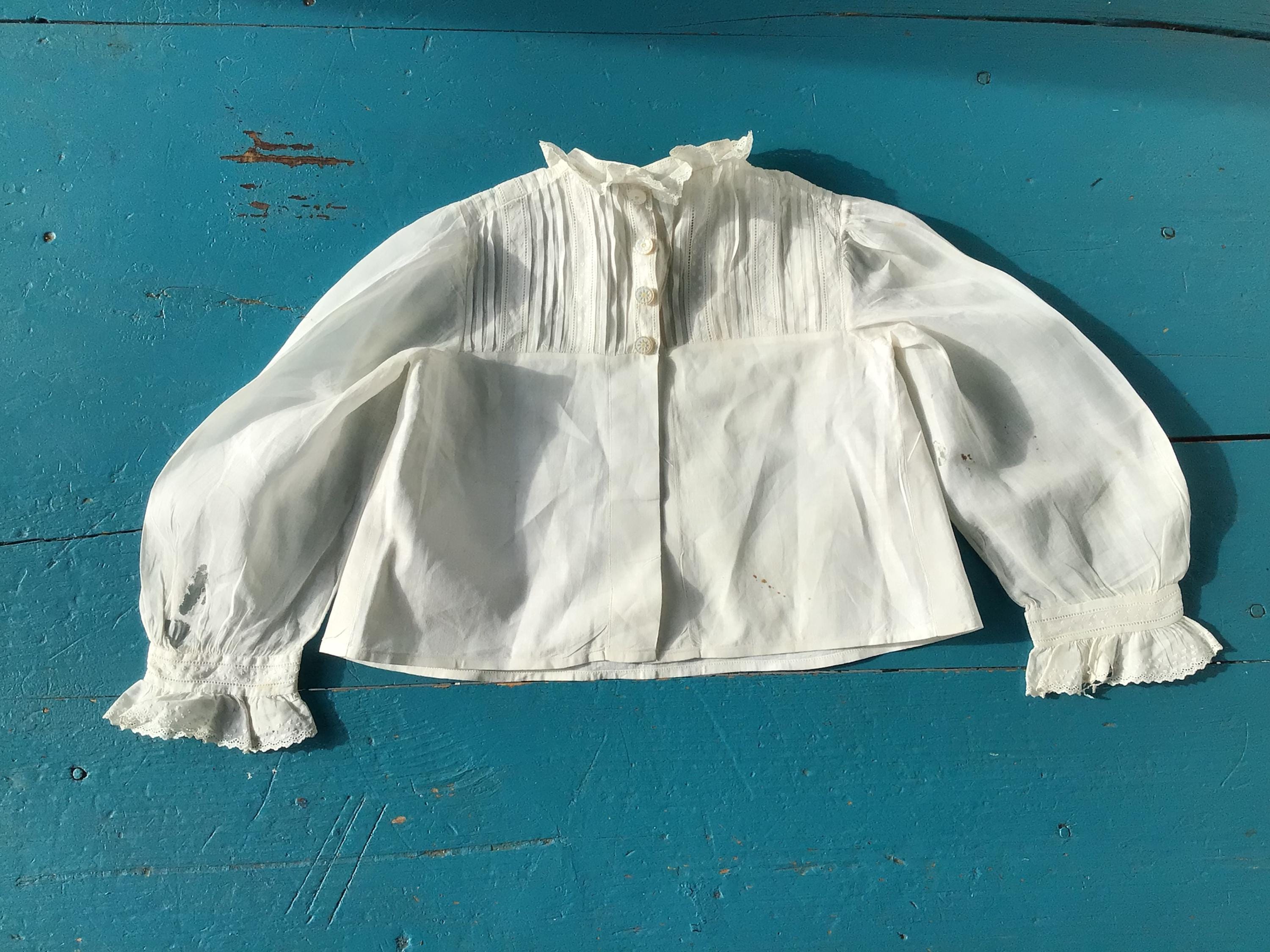 19世紀アンティークブラウス手縫い1点物 19th century blouse - Etsy 日本