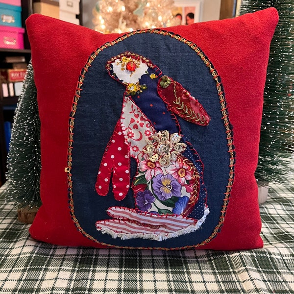 Rabbit Pillow - Etsy
