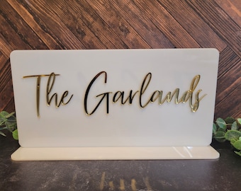 Wedding Head Table Sign | Sweetheart Table sign | 3D Couples sign