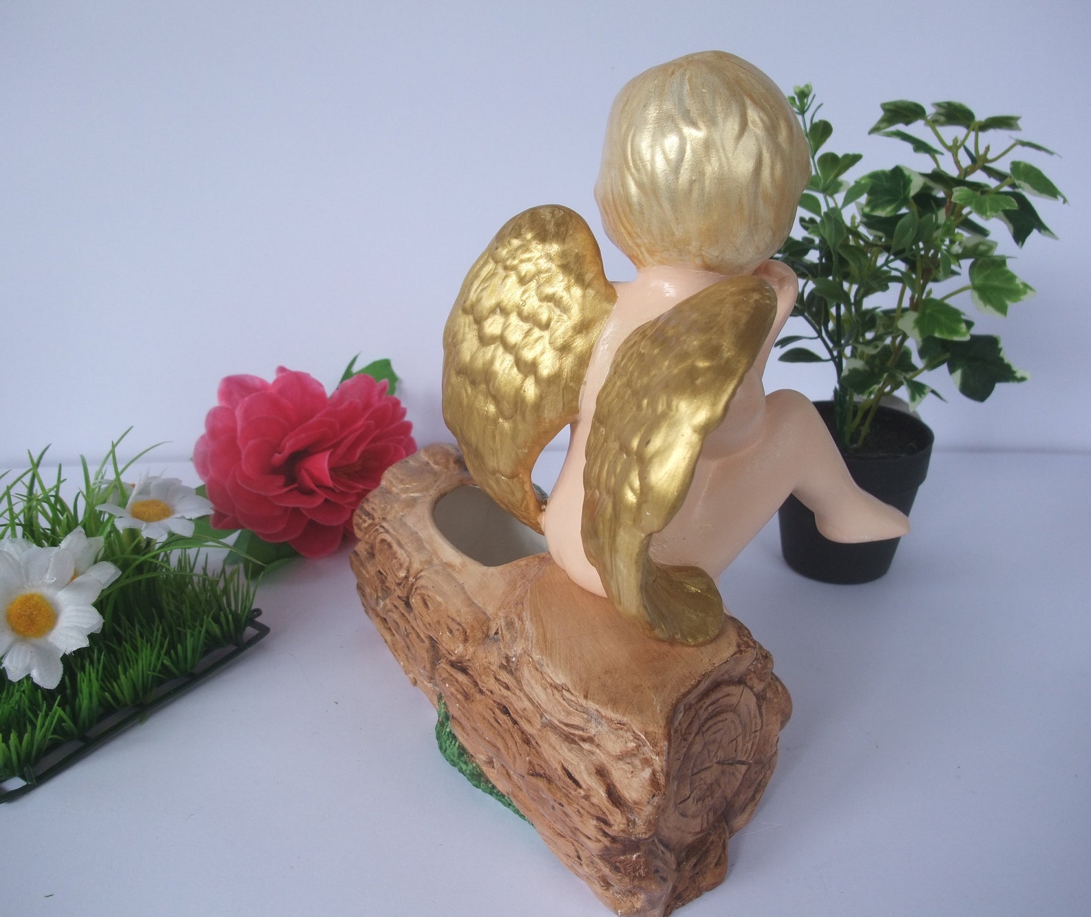 Angel for shelf/interior decoration/protection/painted Etsy