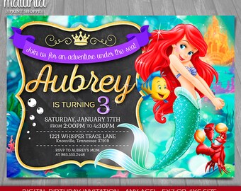 Unique Little Mermaid Invitations 9
