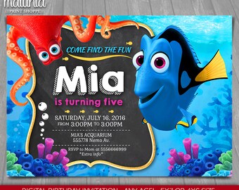 Dory Invitation Etsy