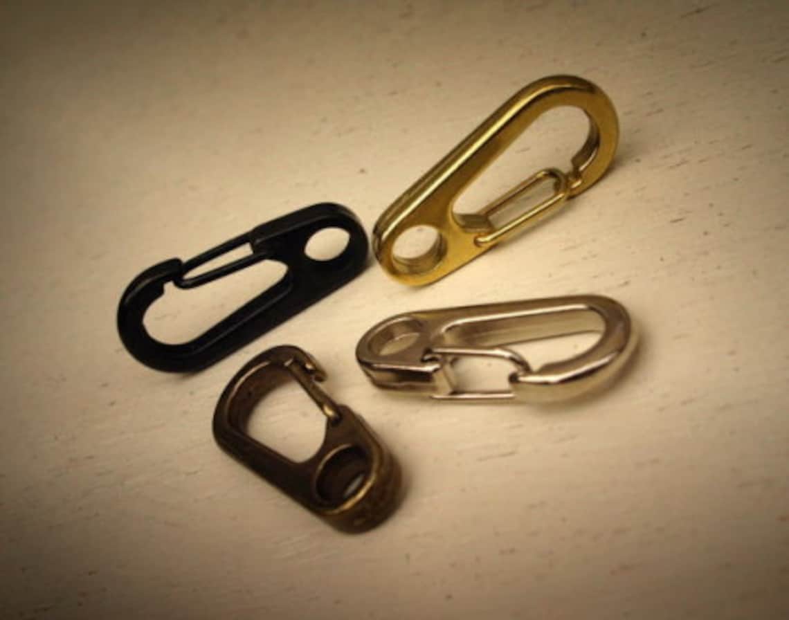 Standard Small Spring Clip Brass Plated Key Chain Joint Made Etsy