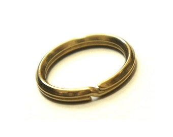 25mm Wire Split Key Ring Brass Chain Made in Japan Quality Leather Crafts Supplies Hardware EDC