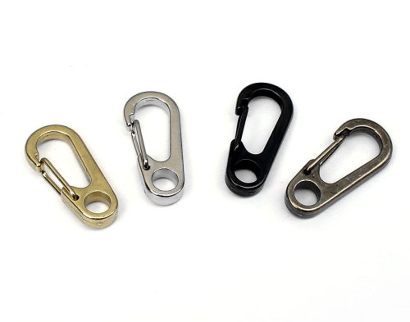 Standard Small Spring Clip Brass Plated Key Chain Joint Made Etsy