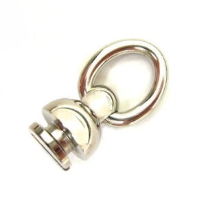 1Pcs Rotary Head Brass Nickel Silver Connector Joint Wallet Chain Made in Japan Quality Leather Crafts Supplies Hardware Unique Design EDC