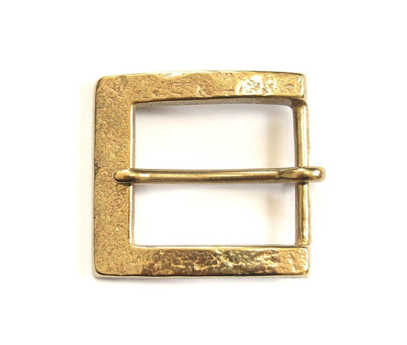 Brass Square Embossed Buckle Solid Custom Leather Belt 35mm Etsy