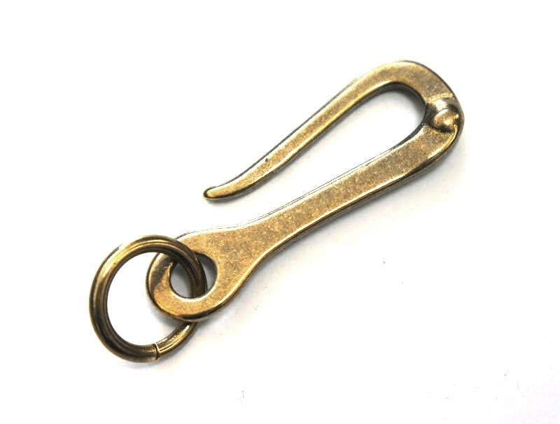 Japanese Original Design Brass Fishhook Style Key Hook Chain Made