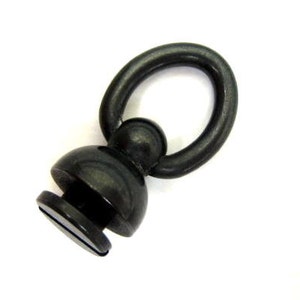 1Pcs Rotary Head Brass Black Connector Joint Wallet Chain Made in Japan Quality Leather Crafts Supplies Hardware Unique Design EDC