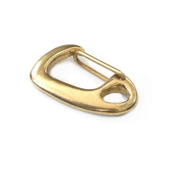 Japanese Original Brass Karabiner D-hook Key Chain Spring Made in