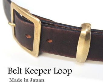 Japanese Original Design Brass Belt Keeper Loop 33mm 38mm 45mm Width Solid Made Japan Quality Leather Crafts Hardware Supplies Accessories