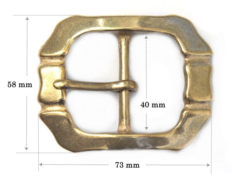 Brass Born Buckle Solid Custom Leather Belt 40mm Width | Etsy