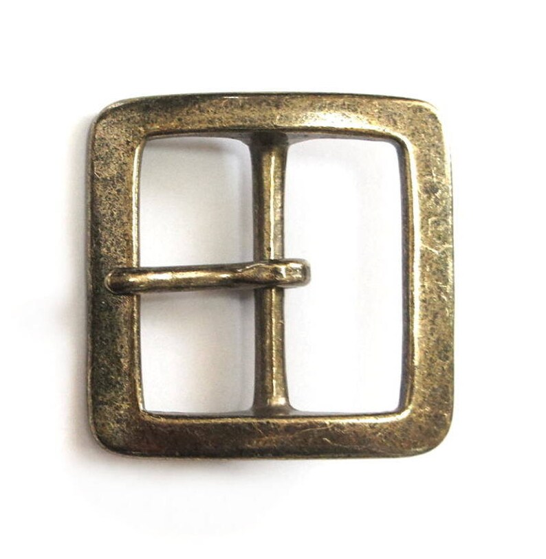 Antique Gold Bronze Brass Square Buckle Solid Single Double Etsy