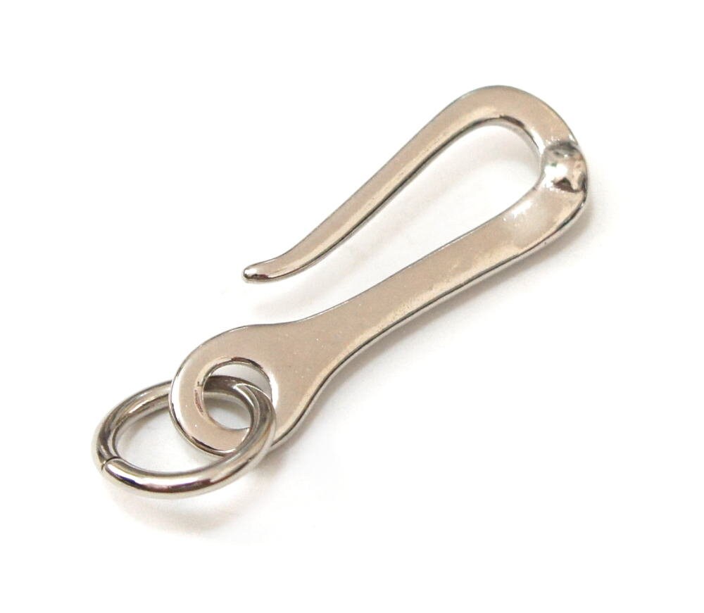 Japanese Original Brass Nickel Fishhook Style Key Hook Chain Made Japan  Quality Solid Leather Crafts Hardware Supplies Hand Belt EDC Model-e - Etsy