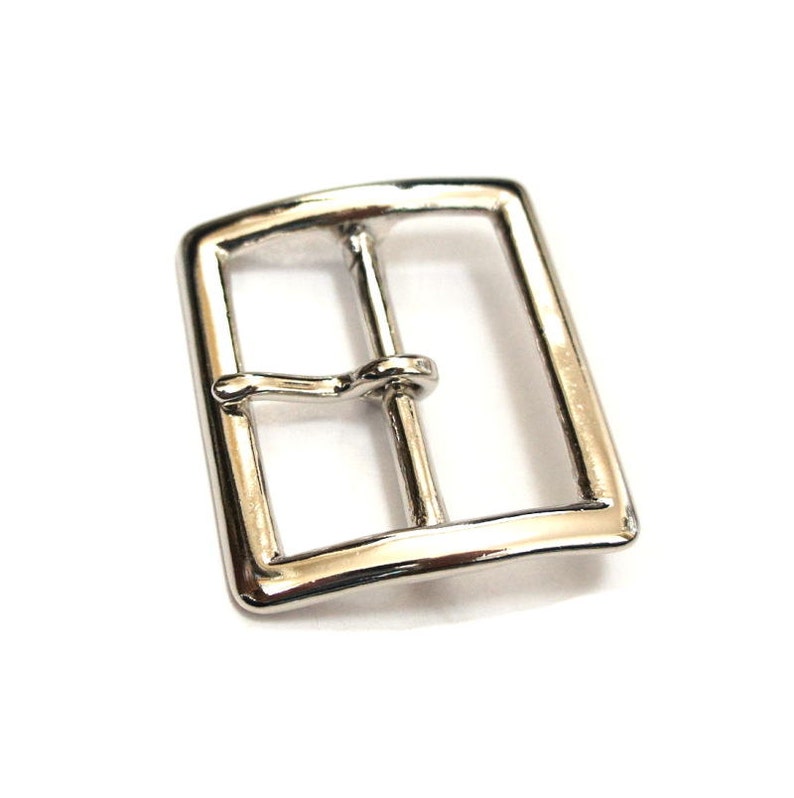 Brass Nickel Silver Rectangle Buckle Solid Single Double Prong Etsy