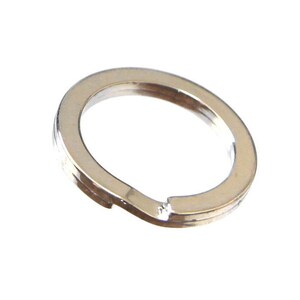 May include: A silver metal key ring with a split ring opening.