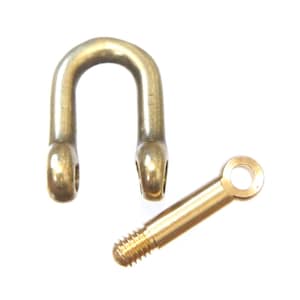 Ship From Japan Original Design ( Small ) Brass Shackle Joint Key Chain Made Japanese Quality Leather Crafts Hardware Supplies Accessory EDC image 1