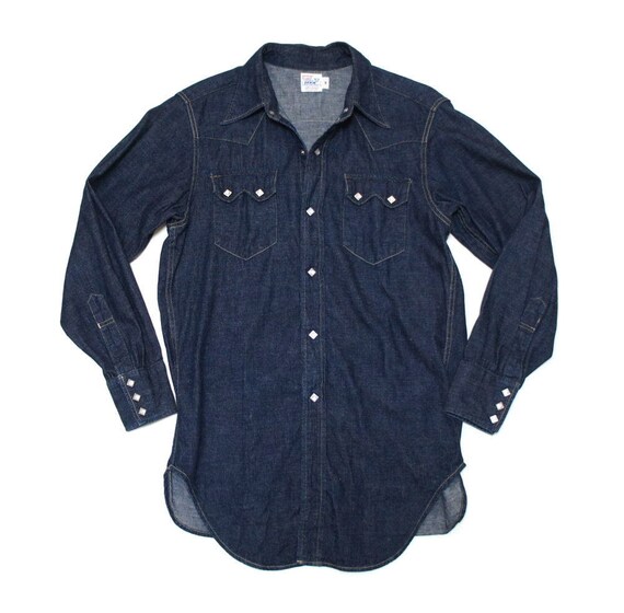LEVIS LVC Sawtooth Western Cowboy Indigo Denim Shi