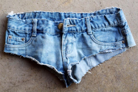booty shorts denim
