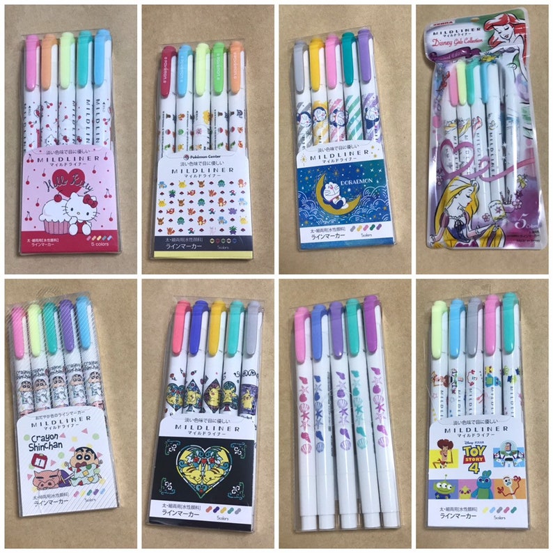 Mildliner X Pokemon And Disney Limited Edition