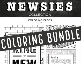 Newsies Coloring Pages - Etsy