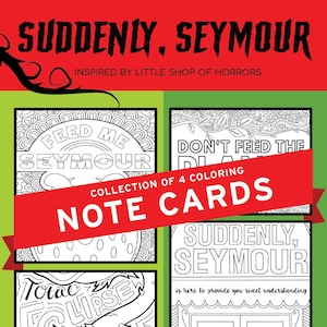 Little Shop of Horrors, Broadway, Feed Me Seymour, Musical, Teatro, Disegnato a mano, Mushnik and Sons, Pagine da colorare, Arte murale, Nerd del teatro