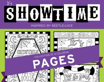 Beetlejuice, Coloring Pages, Broadway, Musical, Theater, Note cards, Strange and Unusual, Wall Art, Theatre Nerd, It's Showtime, Sucks Yes