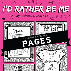 pic Printable Mean Girls Coloring Pages etsy