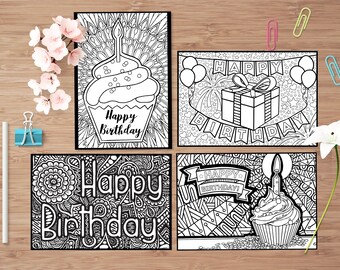 Happy Birthday Gift Card Set