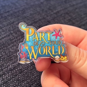 THE LITTLE MERMAID Pin, Part of Your World, Acrylic, Broadway Musicals, Broadway Jewelry, Theatre Nerd, Broadway Gift, Broadway Accessories