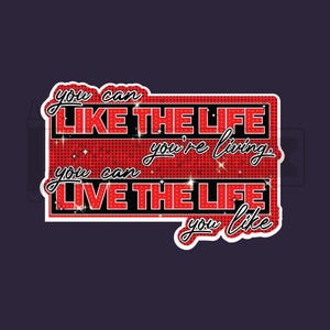 CHICAGO Musical Stickers, Broadway, Theatre Nerds, Laptop, Water Bottle, Like the Life You're Living, Single & Multiple Sticker Sets