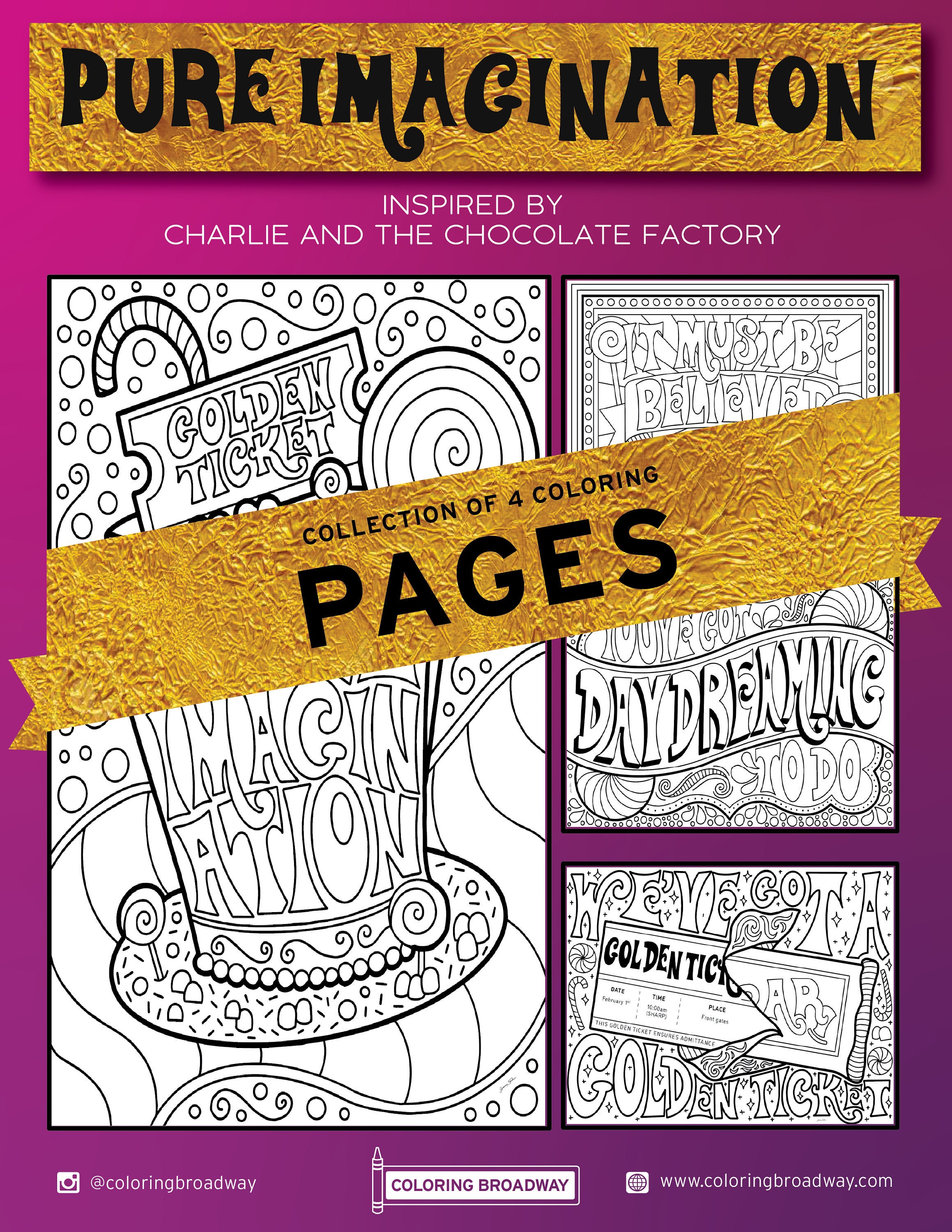Charlie And The Chocolate Factory Coloring Pages Printable