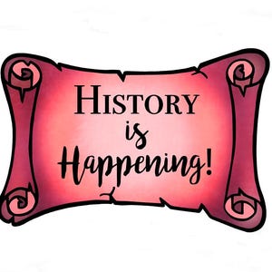 HAMILTON Fan Stickers | Set of 1x, 5x, 10x | History is Happening | Perfect Broadway Musical Theatre Lovers Gift | Laptop, Water Bottle