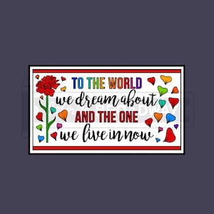 HADESTOWN Fan Stickers | Set of 1x, 5x, 10x | To the World We Dream About | Perfect Broadway Musical Theatre Lovers Gift |