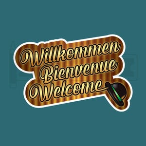 CABARET Musical Stickers, Theatre Nerds, Laptop, Water bottle, Willkommen, Bienvenue, Welcome, Single & Multiple Sticker Sets, Die Cut